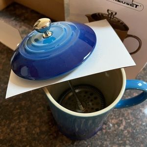 Blue Le Creuset French Press